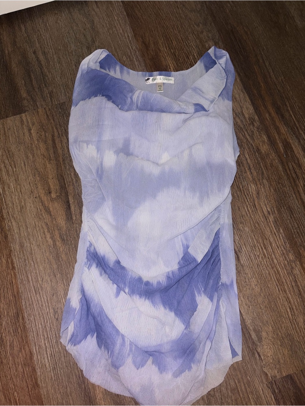 Tie-Dye Sleeveless Blouse